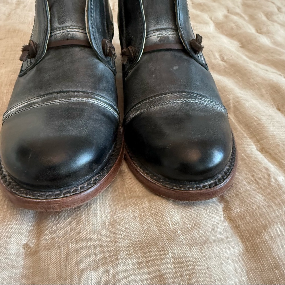 Freebird by Steven Black Leather Low Heel Loafers - Picture 6 of 10